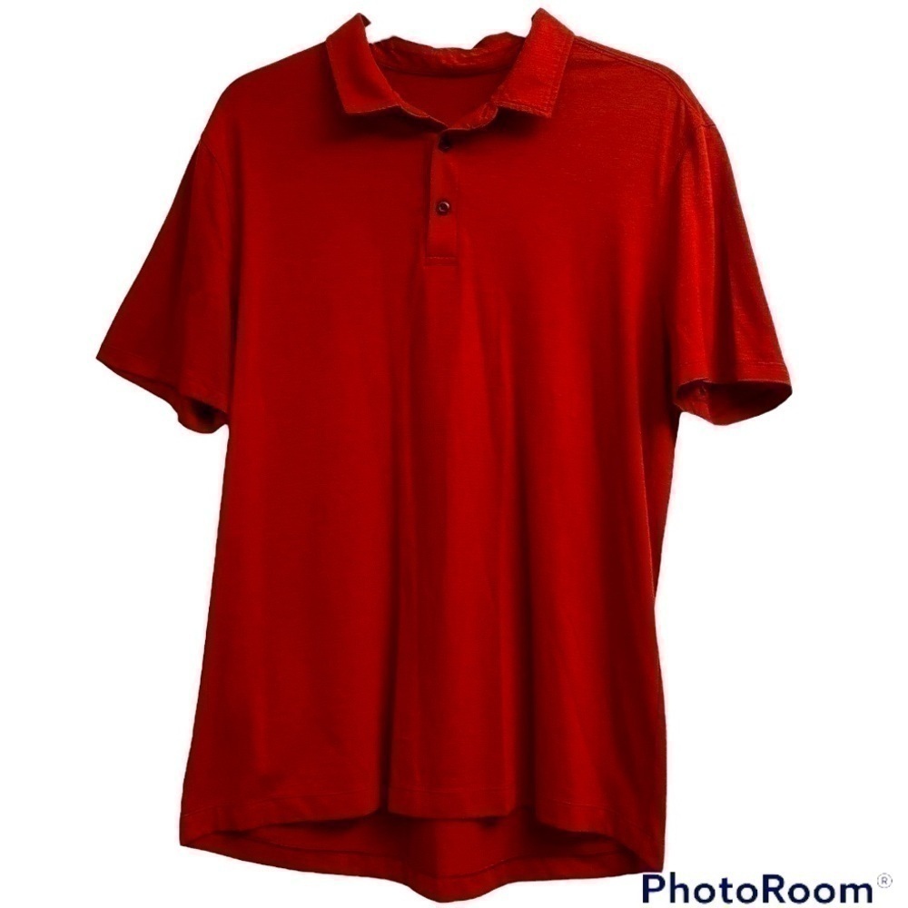 LULULEMON EVOLUTION CAYENNE POLO COLLARED SHIRT